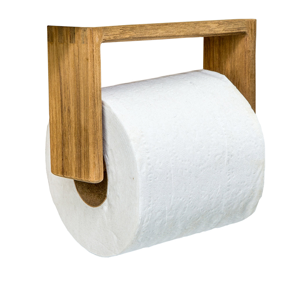 Whitecap Teak Toilet Tissue Rack - Deckhand Marine Supply