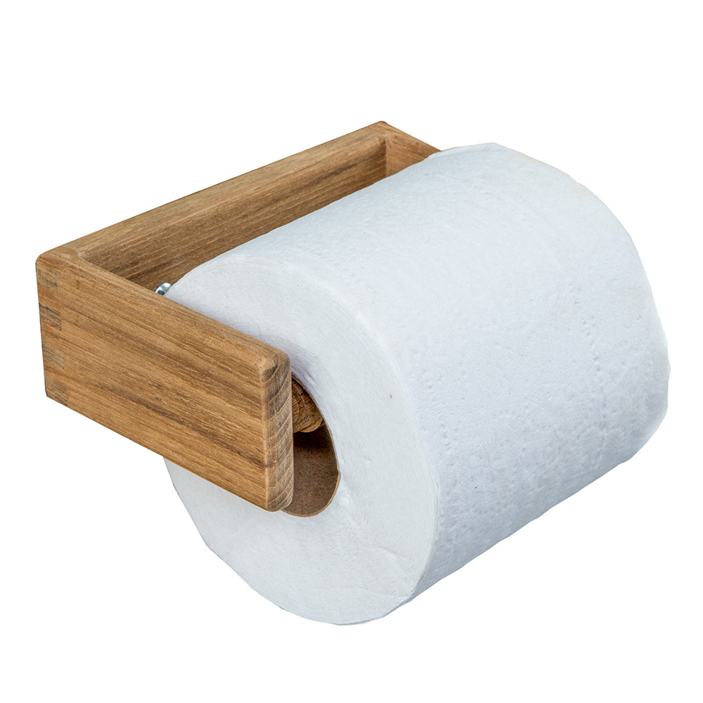 Whitecap Teak Toilet Tissue Rack - Deckhand Marine Supply