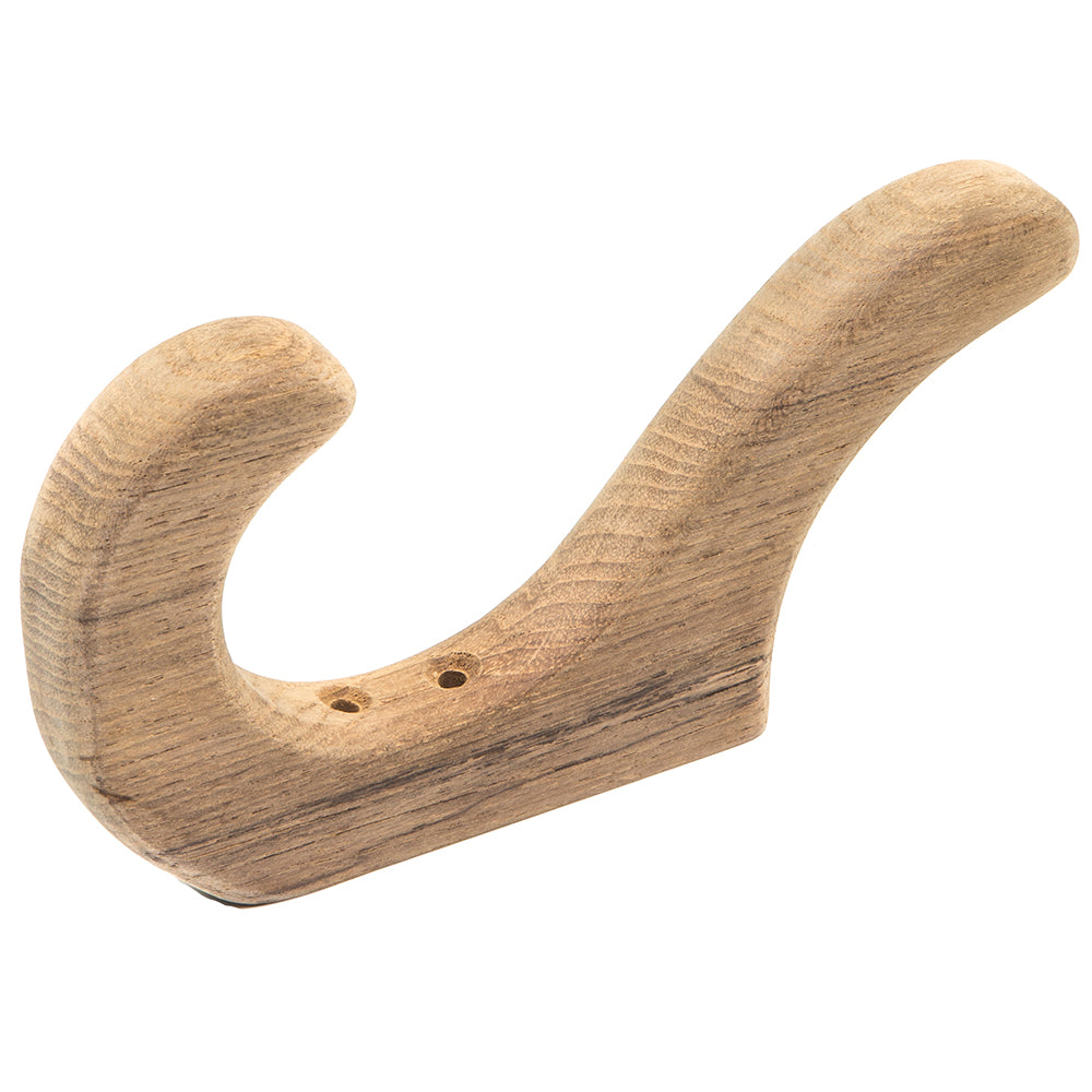 Whitecap Teak Utility Hook - Deckhand Marine Supply