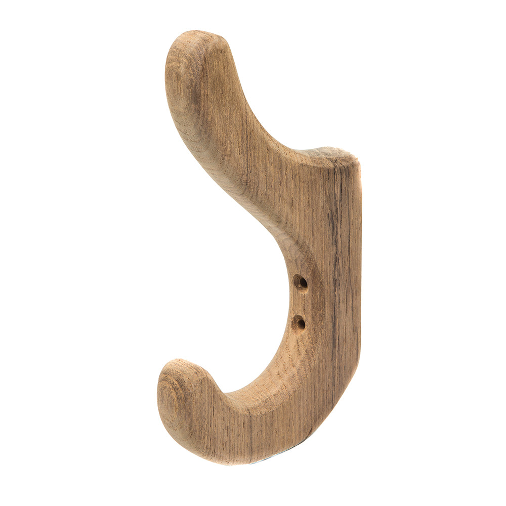 Whitecap Teak Utility Hook - Deckhand Marine Supply