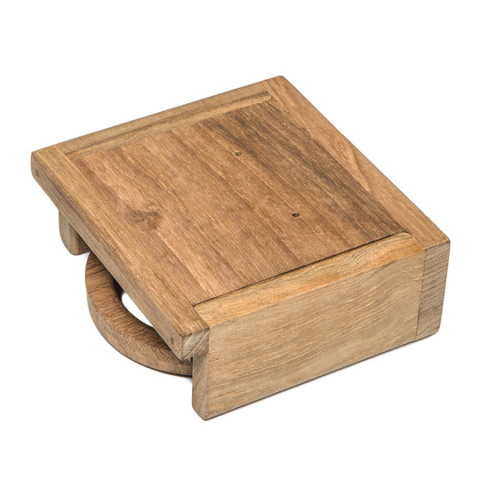 Whitecap Teak Folding Drink Holder - Deckhand Marine Supply