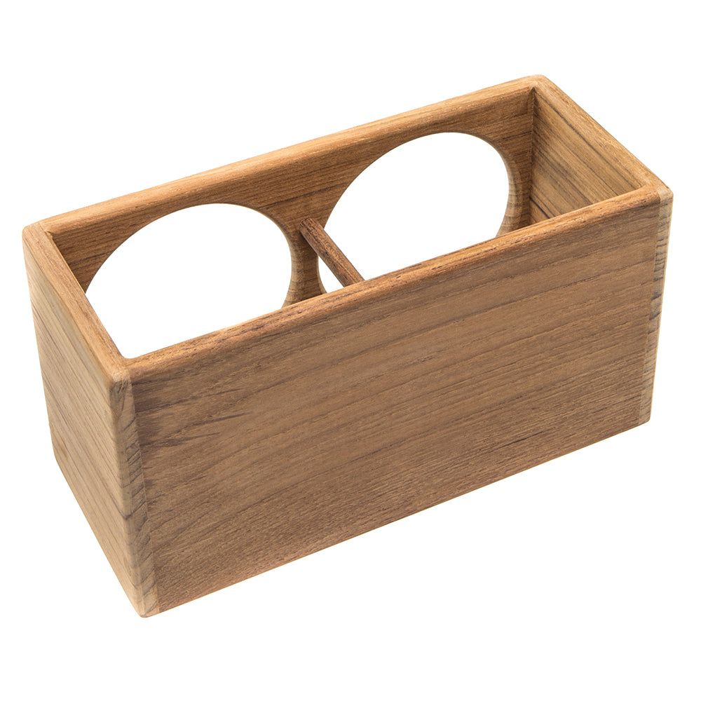 Whitecap Teak Two Insulated Drink Rack - Deckhand Marine Supply
