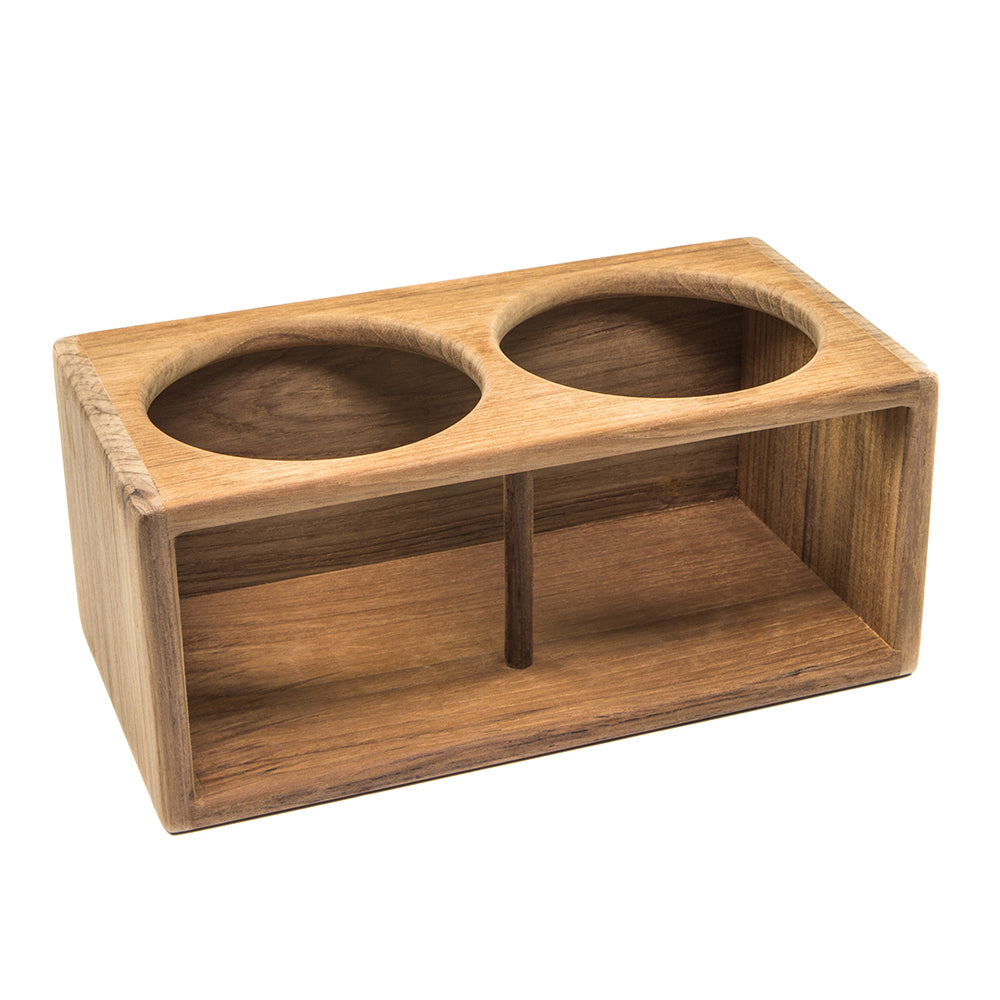 Whitecap Teak Two Insulated Drink Rack - Deckhand Marine Supply