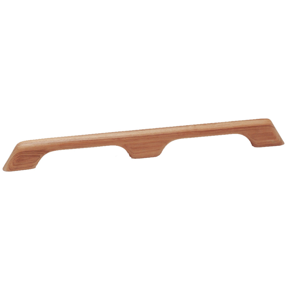 Whitecap Teak Handrail - 2 Loops - 23"L - Deckhand Marine Supply