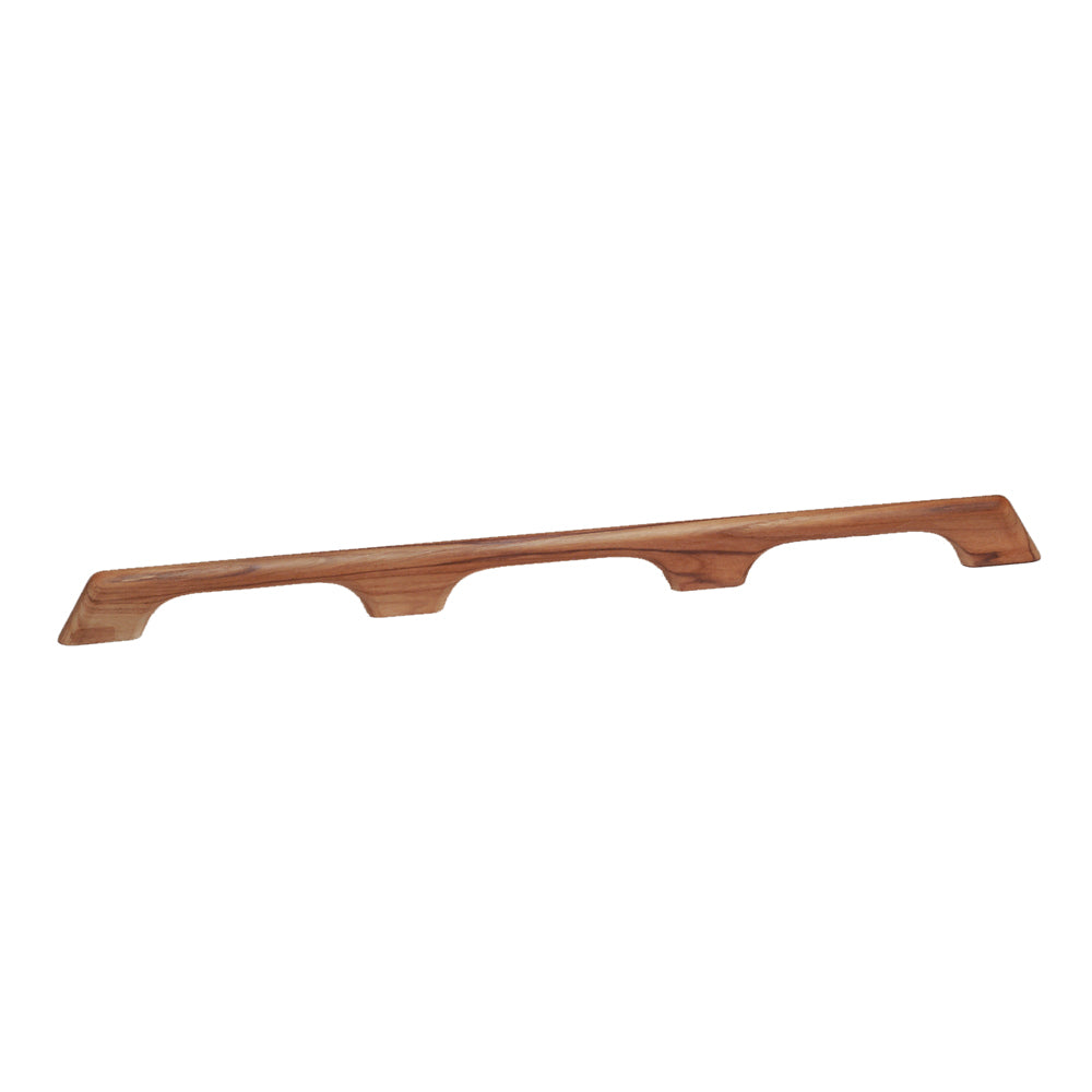 Whitecap Teak Handrail - 3 Loops - 33"L - Deckhand Marine Supply