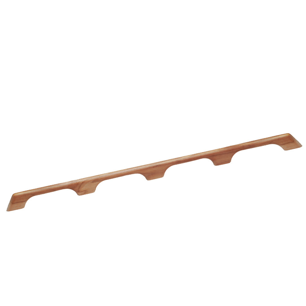 Whitecap Teak Handrail - 4 Loops - 43"L - Deckhand Marine Supply