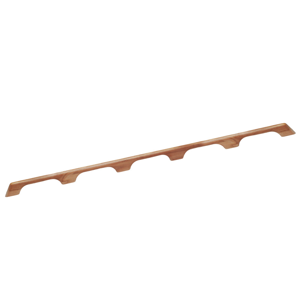 Whitecap Teak Handrail - 5 Loops - 53"L - Deckhand Marine Supply