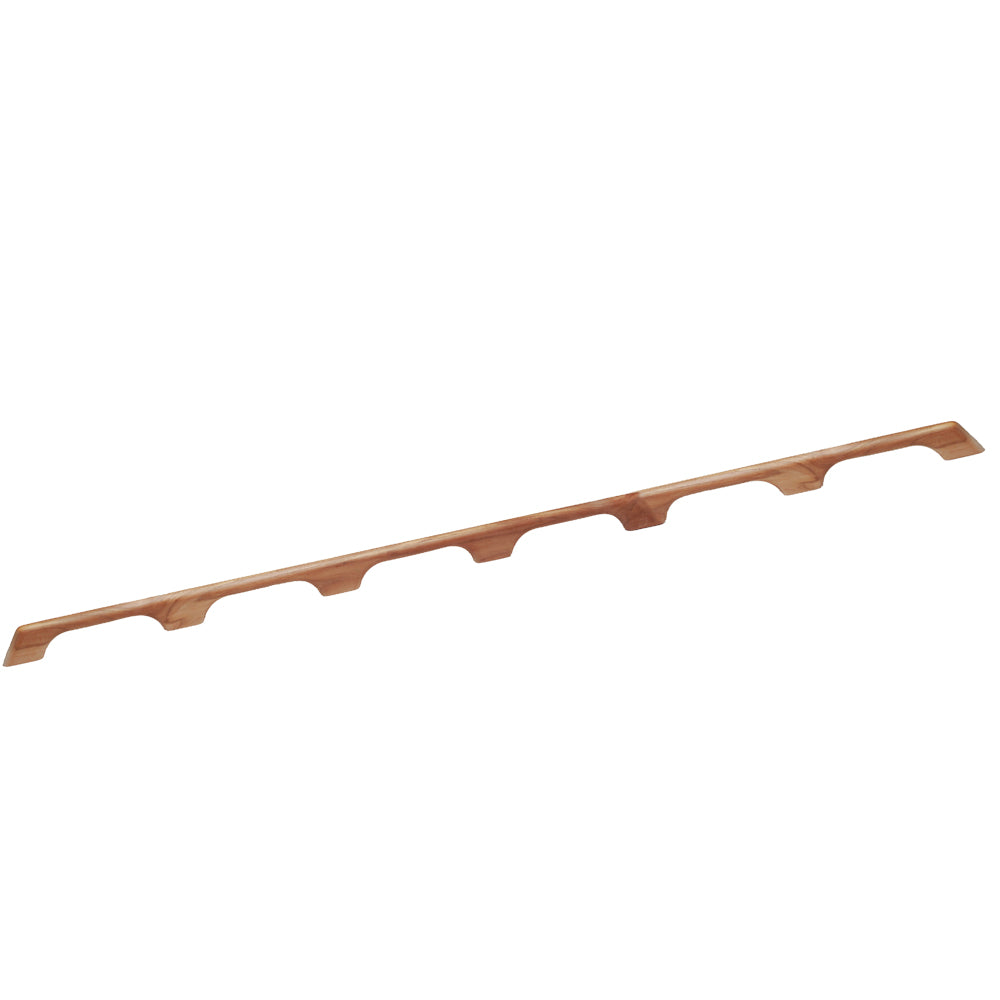 Whitecap Teak Handrail - 6 Loops - 63"L - Deckhand Marine Supply