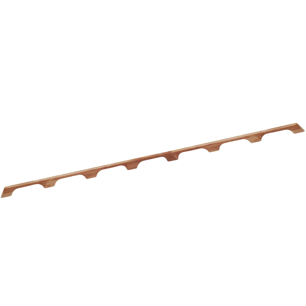 Whitecap Teak Handrail - 7 Loops - 73"L - Deckhand Marine Supply