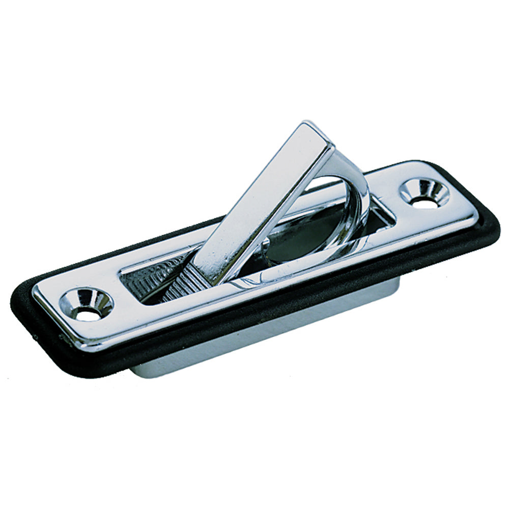 Perko Spring Loaded Flush Pull - Chrome Plated Zinc - " x 3-1/4" - Deckhand Marine Supply