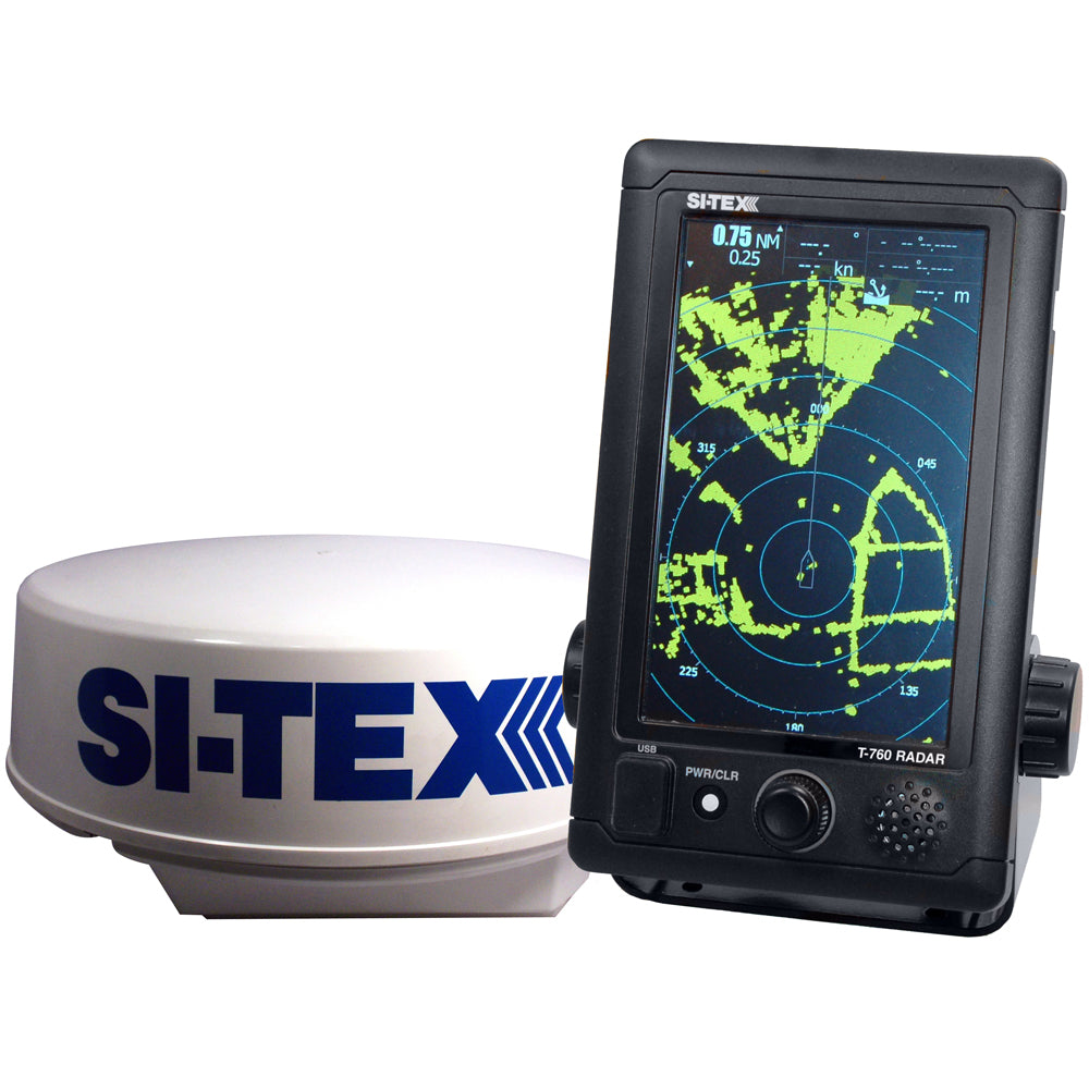 SI-TEX T-760 Compact Color Radar w/4kW 18" Dome - 7" Touchscreen - Deckhand Marine Supply
