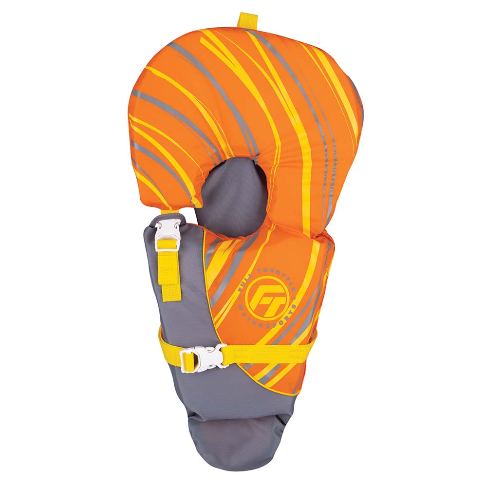 Full Throttle Baby-Safe Vest - Infant to 30lbs - Orange/Grey - Deckhand Marine Supply