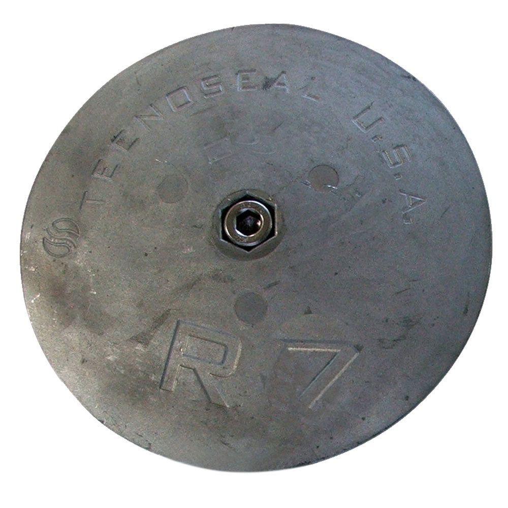 Tecnoseal R7 Rudder Anode - Zinc - 6-1/2" Diameter - Deckhand Marine Supply