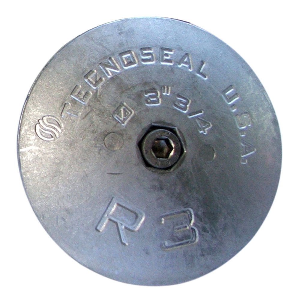 Tecnoseal R3AL Rudder Anode - Aluminum - 3-3/4" Diameter - Deckhand Marine Supply