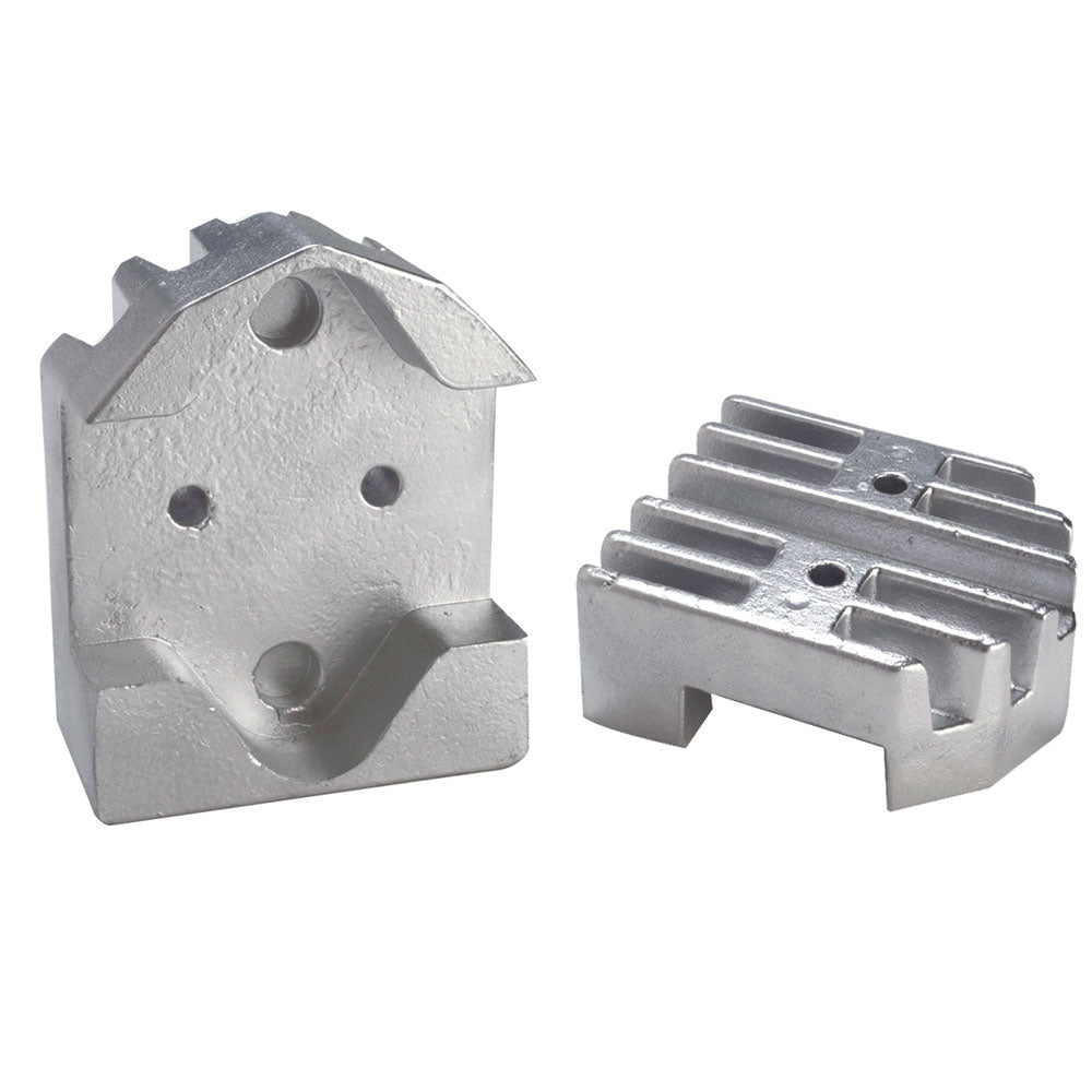 Tecnoseal Gimbal Block Anode - Zinc Finned - Deckhand Marine Supply