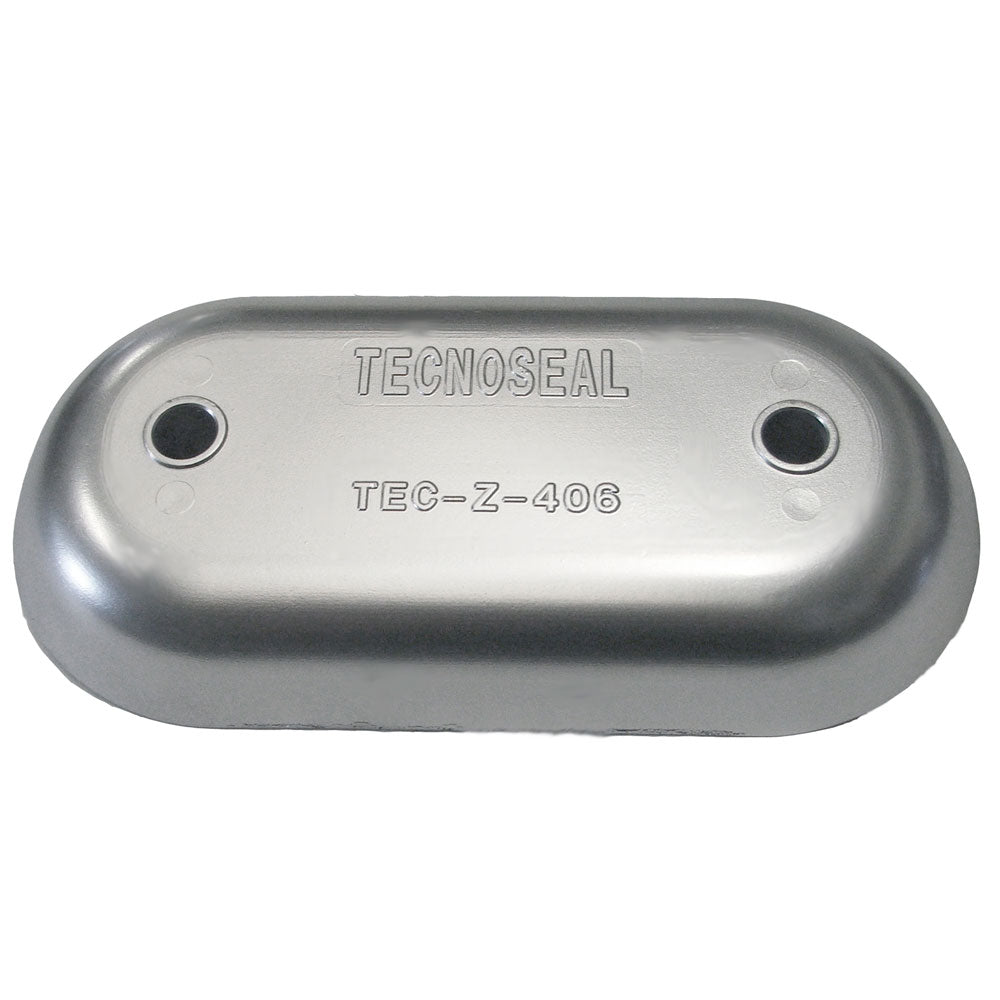 Tecnoseal Z406 Hull Plate Anode - Zinc - Deckhand Marine Supply