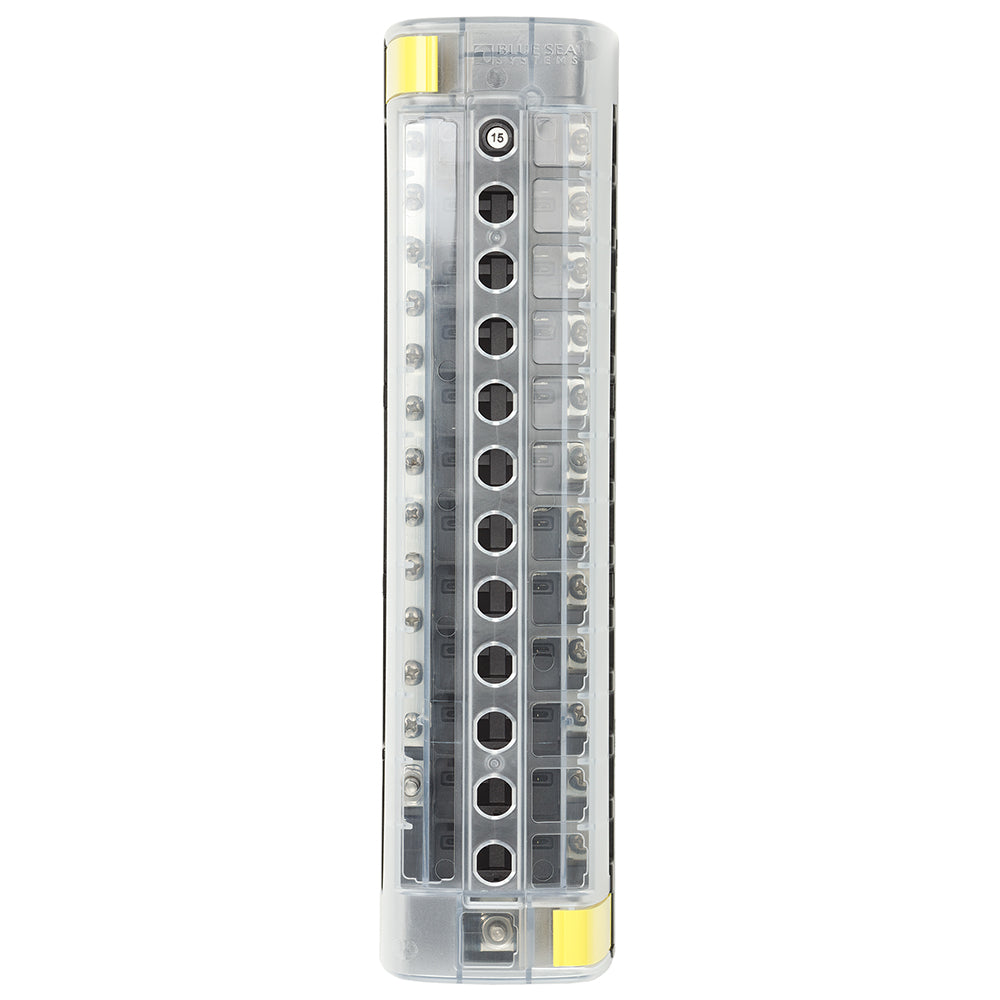 Blue Sea 5054 ST CLB Circuit Breaker Block - 12 Position w/Negative Bus - Deckhand Marine Supply