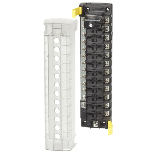 Blue Sea 5054 ST CLB Circuit Breaker Block - 12 Position w/Negative Bus - Deckhand Marine Supply