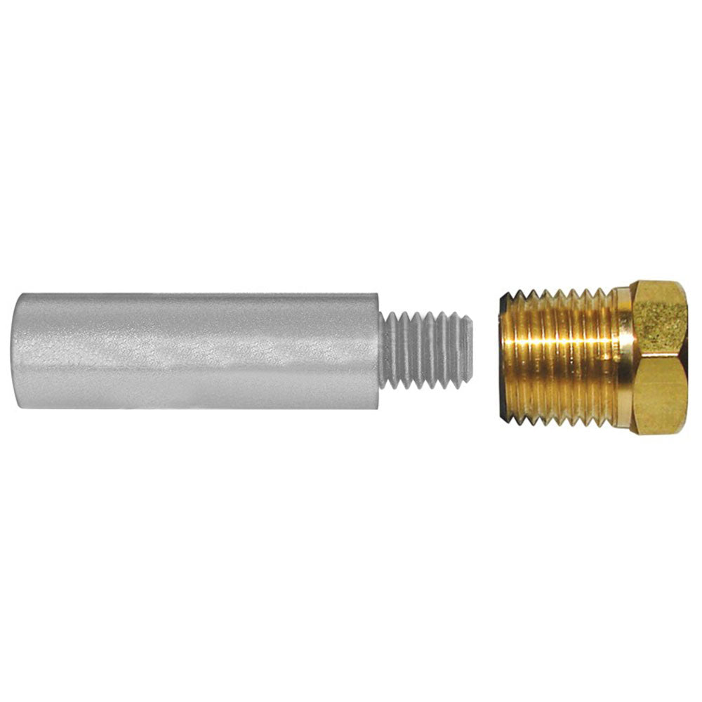 Tecnoseal E4 Pencil Zinc w/Brass Cap - Deckhand Marine Supply