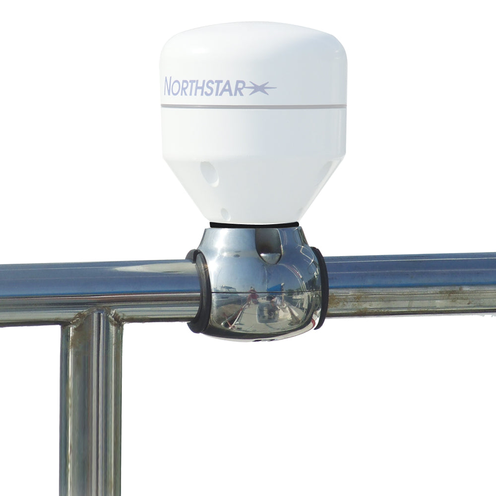 Edson GPS Antenna Rail Mount - Stainless Steel f/1"-1.25" Rails & 1"-14 Threads - Deckhand Marine Supply