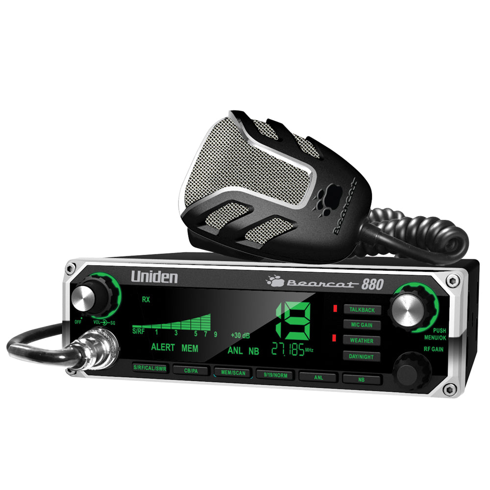 Uniden Bearcat 880 CB Radio w/7 Color Display Backlighting - Deckhand Marine Supply
