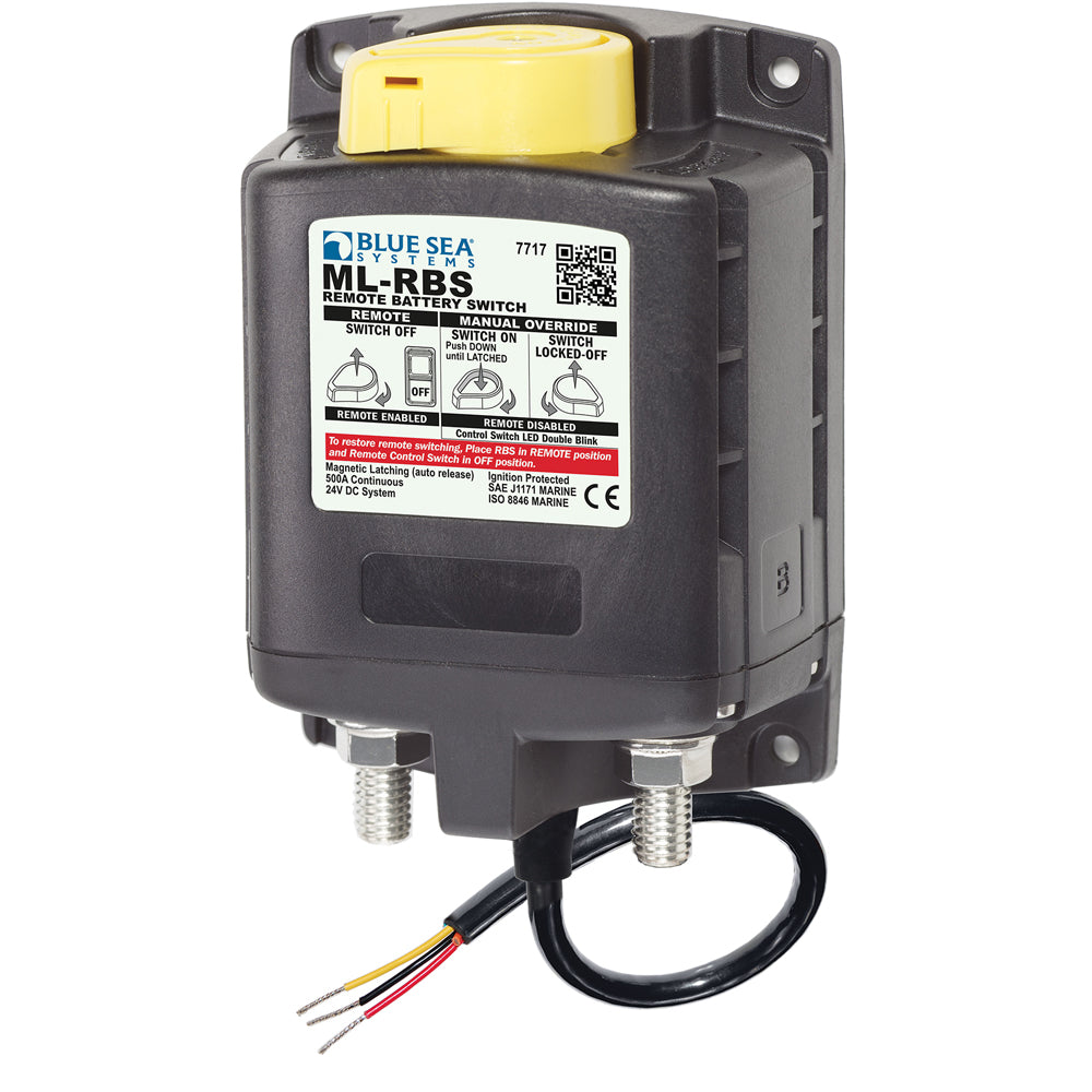 Blue Sea 7717 ML-RBS Remote Battery Switch w/Manual Control Auto-Release - 24V - Deckhand Marine Supply