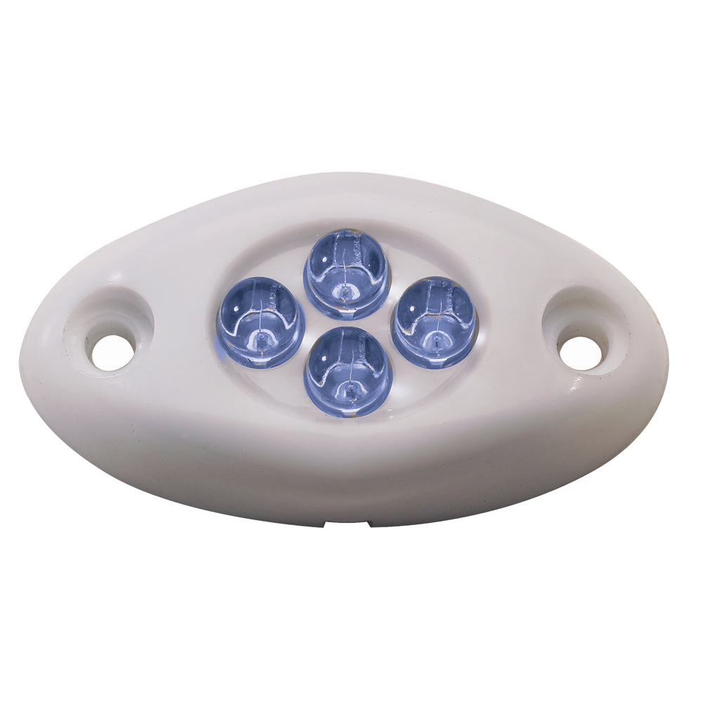 Innovative Lighting Courtesy Light - 4 LED Surface Mount - Blue LED/White Case - Deckhand Marine Supply