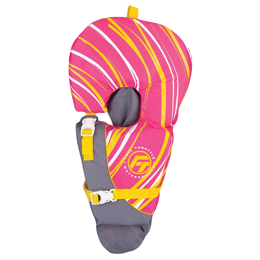 Full Throttle Baby-Safe Life Vest - Infant to 30lbs - Pink - Deckhand Marine Supply