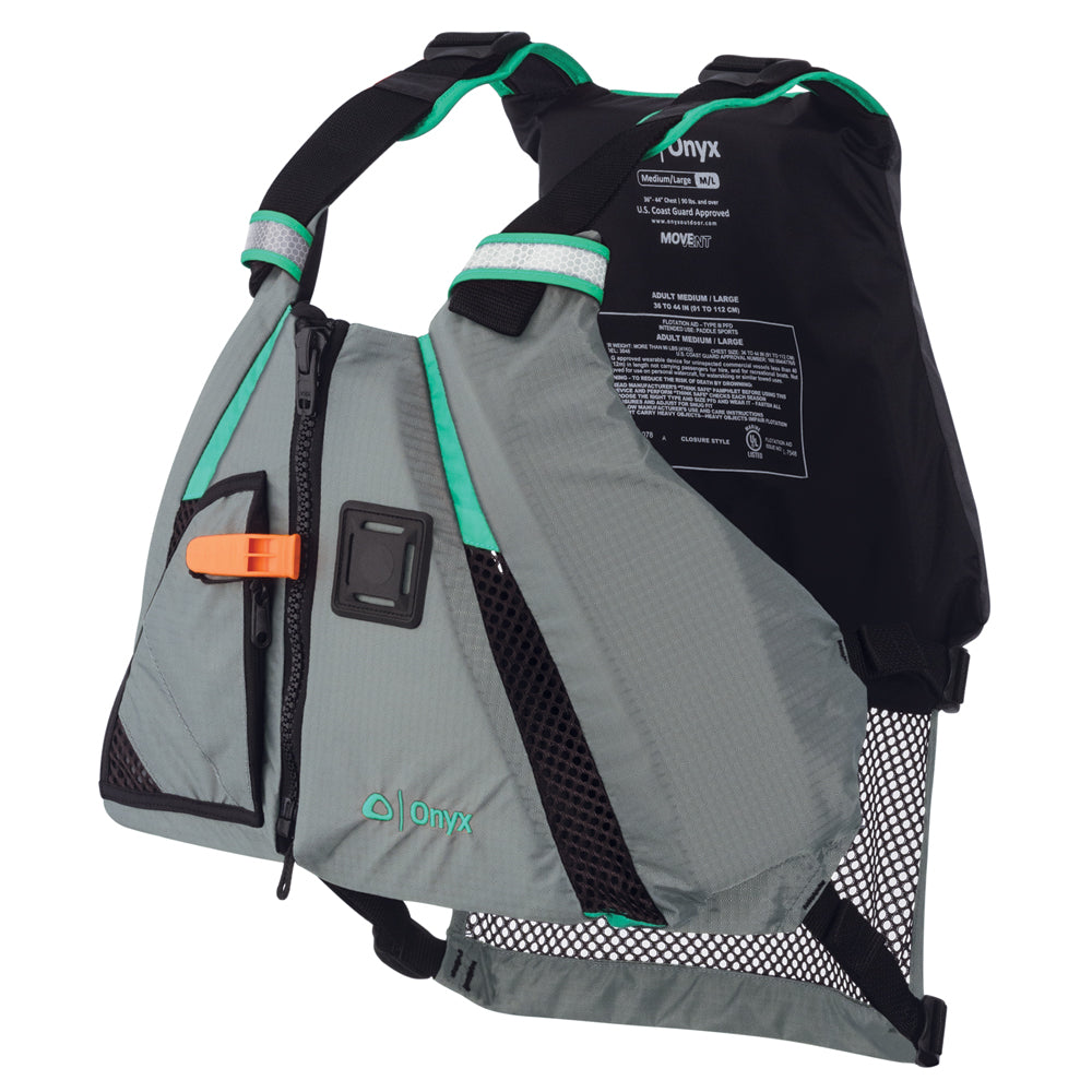 Onyx MoveVent Dynamic Paddle Sports Life Vest - XS/SM - Aqua - Deckhand Marine Supply