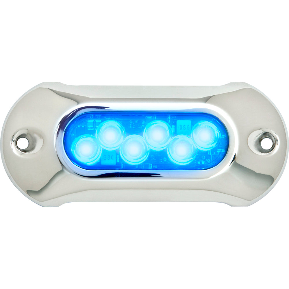 Attwood Light Armor Underwater LED Light - 6 LEDs - Blue - Deckhand Marine Supply