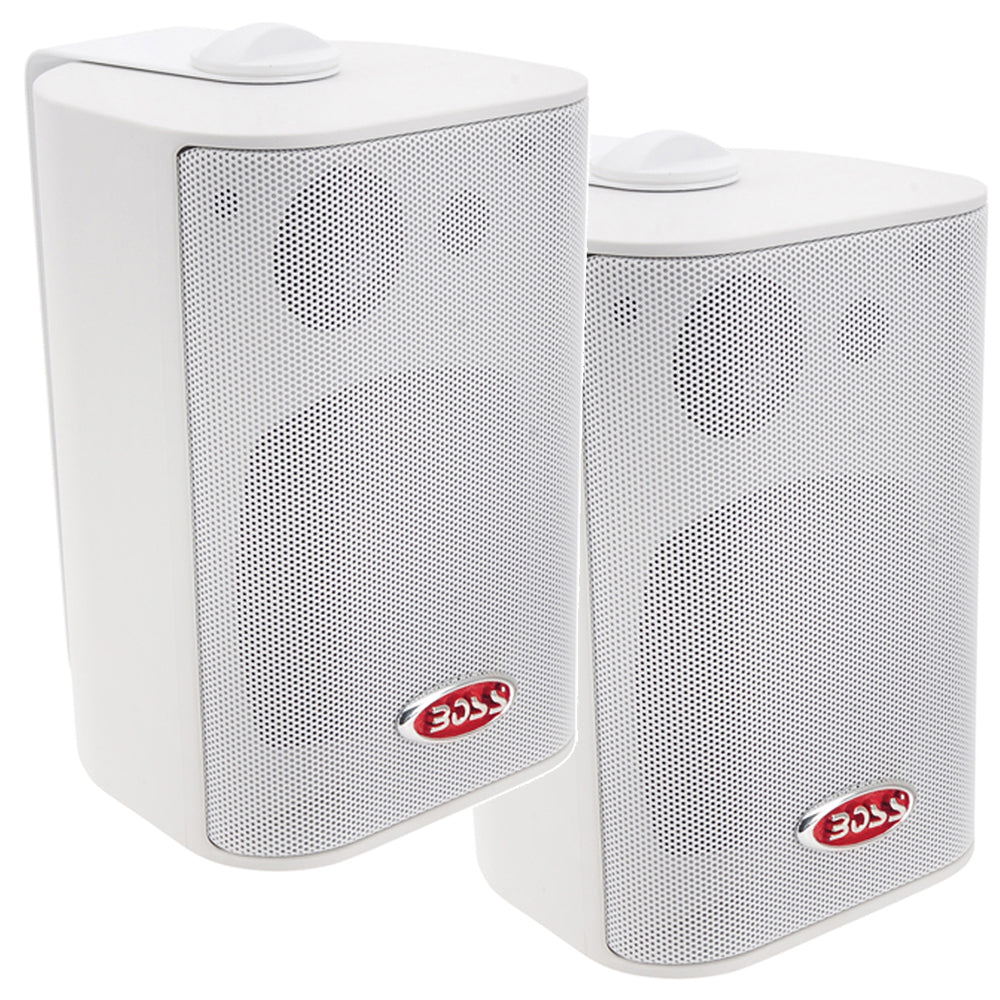 Boss Audio 4" MR4.3W Box Speakers - White - 200W - Deckhand Marine Supply