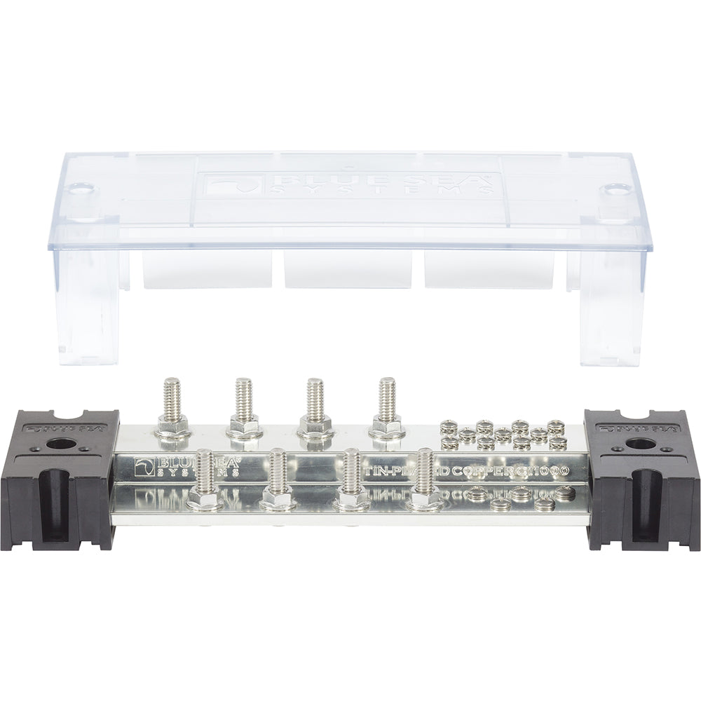 Blue Sea PowerBar 1000 - 8 5/16" Terminal Studs w/Cover - Deckhand Marine Supply