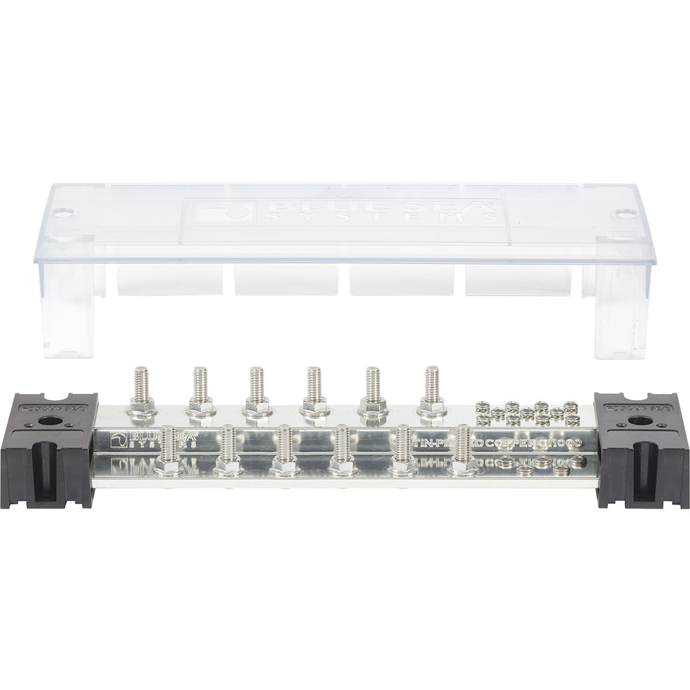 Blue Sea PowerBar 1000 - 12 5/16" Terminal Studs w/Cover - Deckhand Marine Supply
