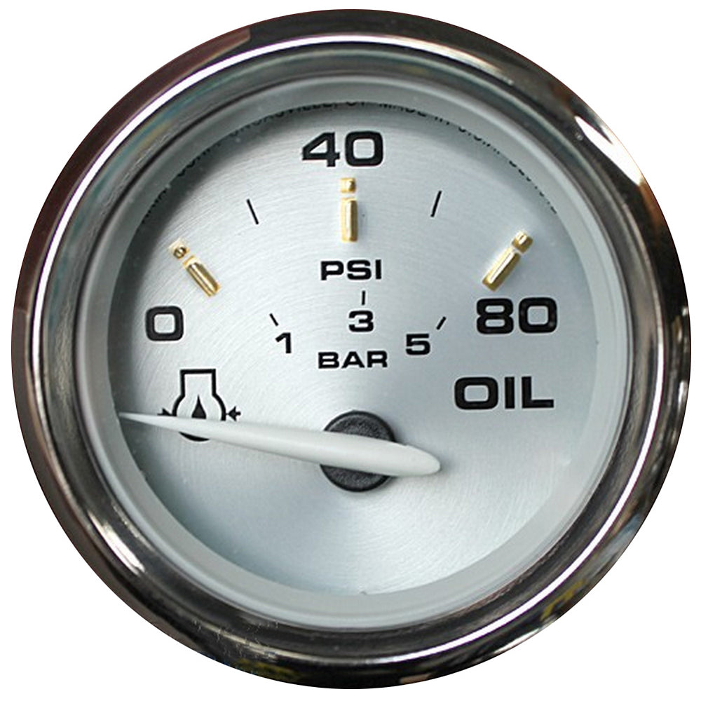 Faria Kronos 2" Oil Pressure Gauge - 80 PSI - Deckhand Marine Supply