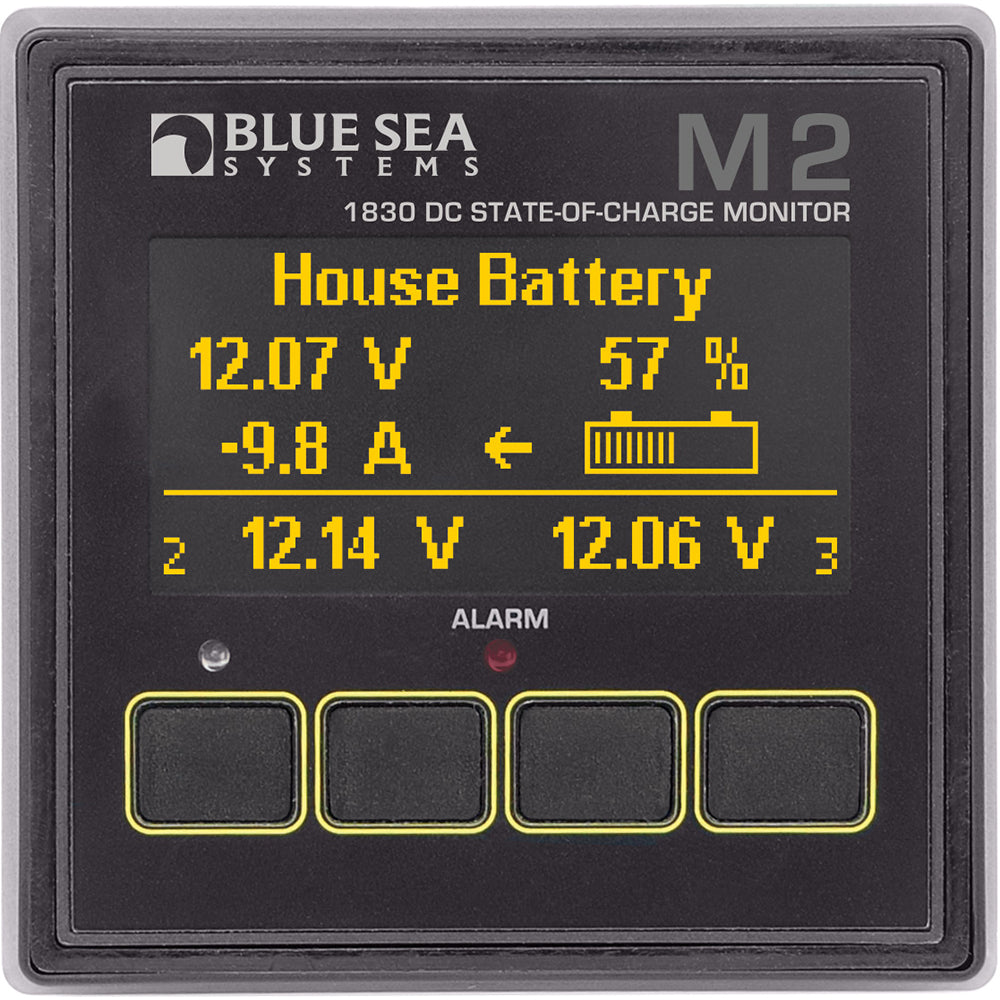 Blue Sea 1830 M2 DC SoC State of Charge Monitor - Deckhand Marine Supply