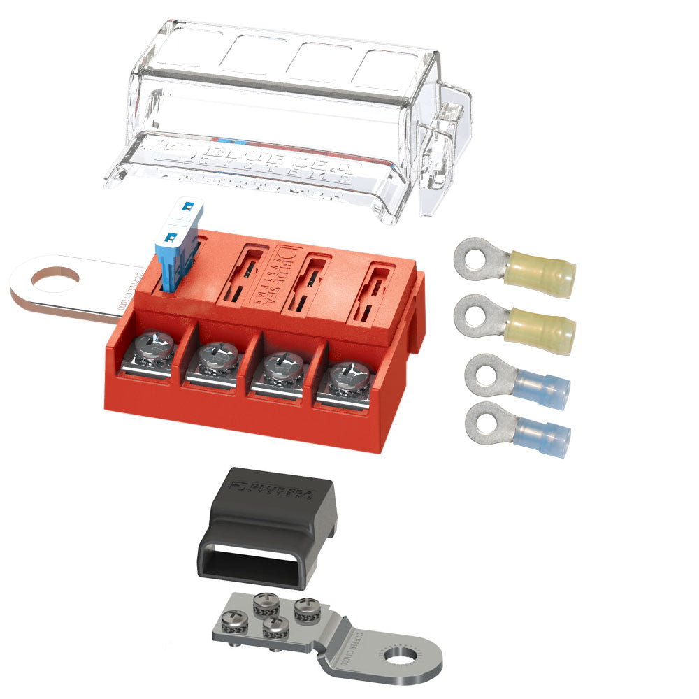 Blue Sea 5024 ST-Blade Battery Terminal Mount Fuse Block Kit - Deckhand Marine Supply
