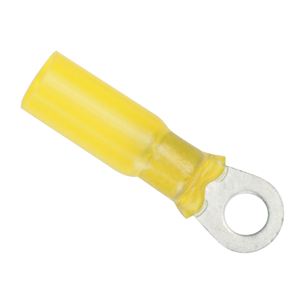 Ancor 12-10 Gauge - #10 Heat Shrink Ring Terminal - 3-Pack - Deckhand Marine Supply