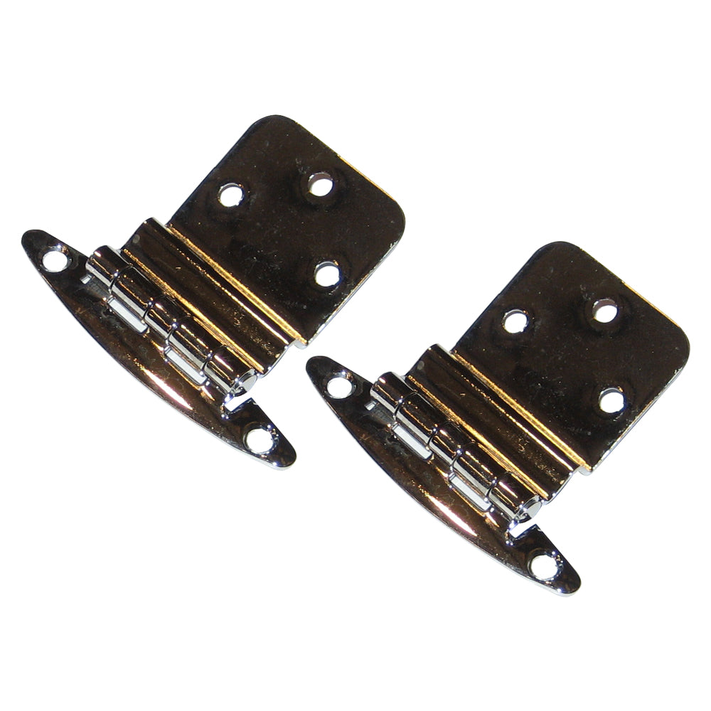 Perko Chrome Plated Brass 3/8" Inset Hinges - Deckhand Marine Supply