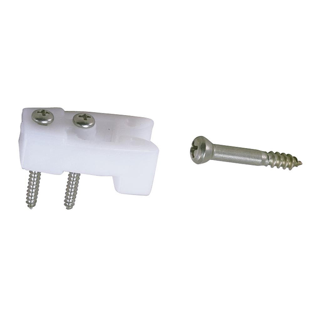 Perko Door Catches - White Nylon/Stainless - Pair - Deckhand Marine Supply