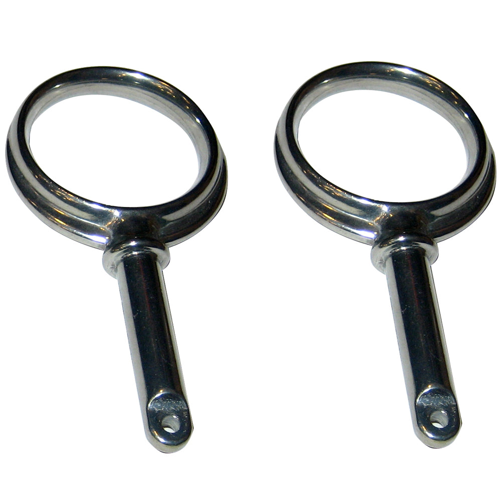 Perko Round Type Rowlock Horns - Plain Zinc - Deckhand Marine Supply