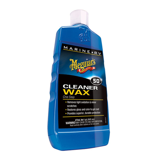 Meguiar's #50 Boat/RV Cleaner Wax - Liquid 16oz - Deckhand Marine Supply
