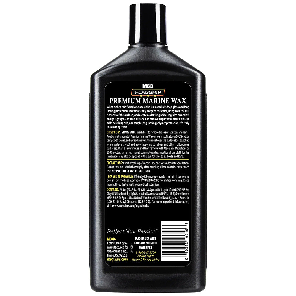 Meguiar's Flagship Premium Marine Wax - 16oz - Deckhand Marine Supply