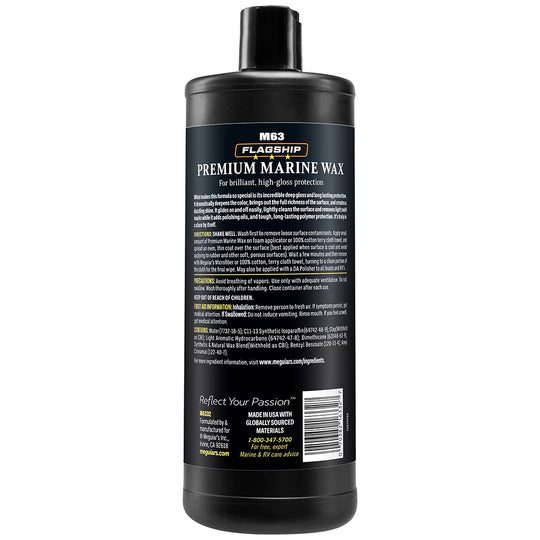 Meguiar's Flagship Premium Marine Wax - 32oz - Deckhand Marine Supply