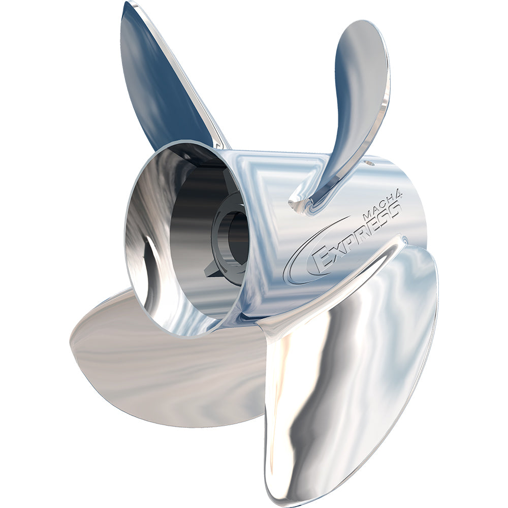 Turning Point Express Mach4 - Left Hand - Stainless Steel Propeller - EX-1421-4L - 4-Blade - 14" x 21 Pitch - Deckhand Marine Supply