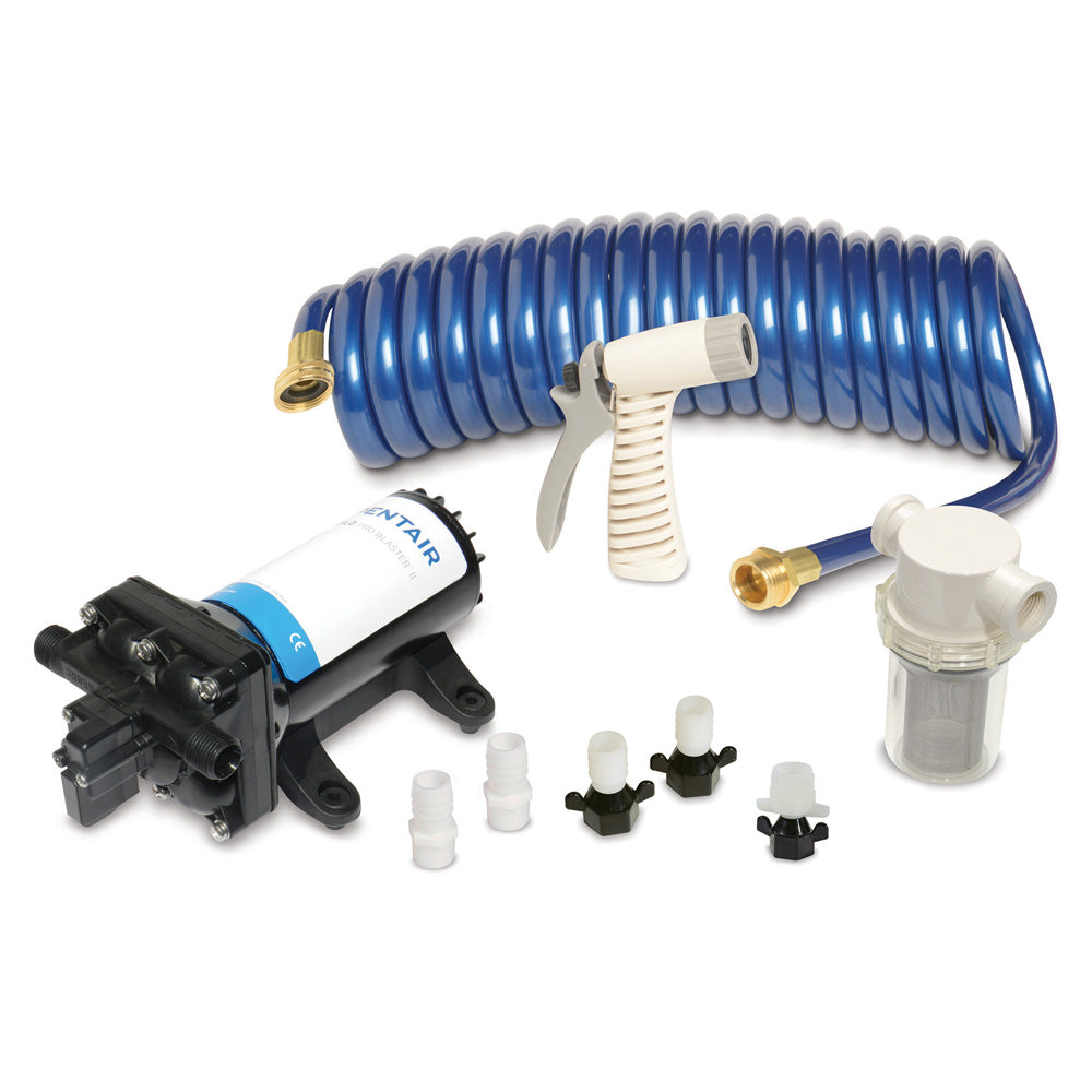 Shurflo by Pentair PRO WASHDOWN KIT II Ultimate - 12 VDC - 5.0 GPM - Includes Pump, Fittings, Nozzle, Strainer, 25 Hose - Deckhand Marine Supply