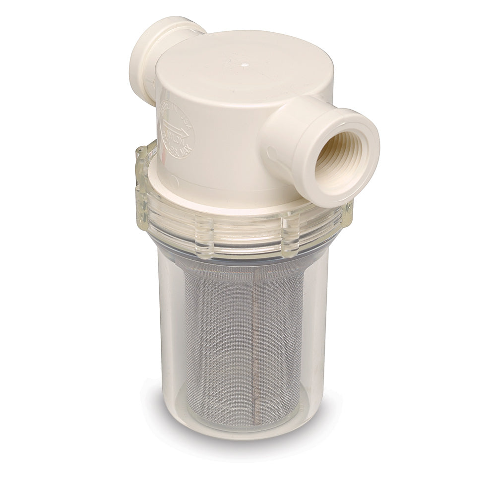 Shurflo by Pentair 1/2" Raw Water Strainer - 50 Mesh Screen - Deckhand Marine Supply
