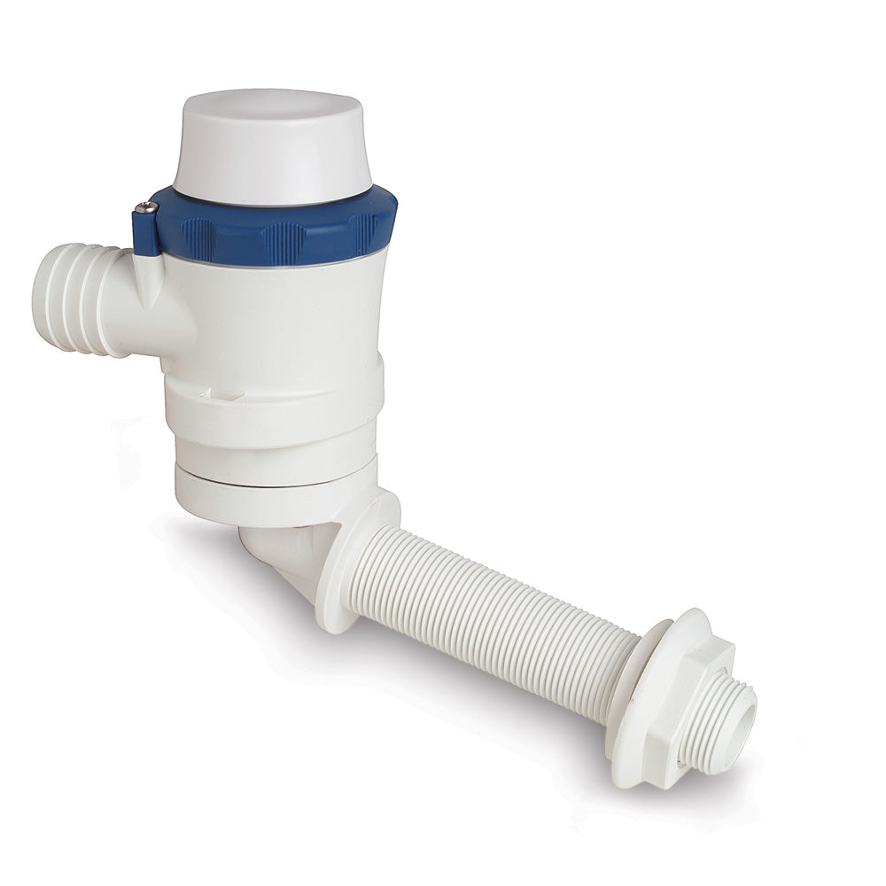 Shurflo by Pentair PIRANHA Angled Port Aerator 600 Livewell Pump - 12 VDC, 600 GPH - Deckhand Marine Supply