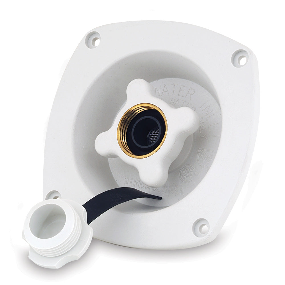 Shurflo by Pentair Pressure Reducing City Water Entry - Wall Mount - Gel White - Deckhand Marine Supply