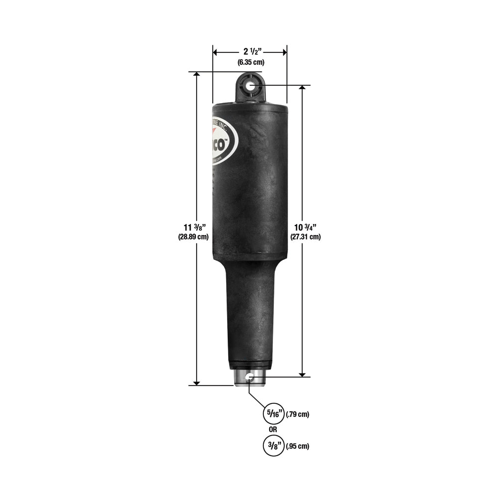 Lenco 101XD Extreme Duty Actuator - 12V - 2-1/4" Stroke w/Hardware - Deckhand Marine Supply