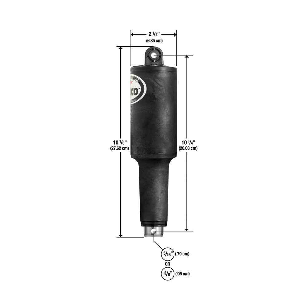 Lenco 101XDS Short Extreme Duty Actuator - 12V - 2-1/4" Stroke w/5/16" Hardware - Deckhand Marine Supply